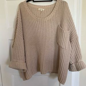 Oatmeal Chunky Knit Sweater